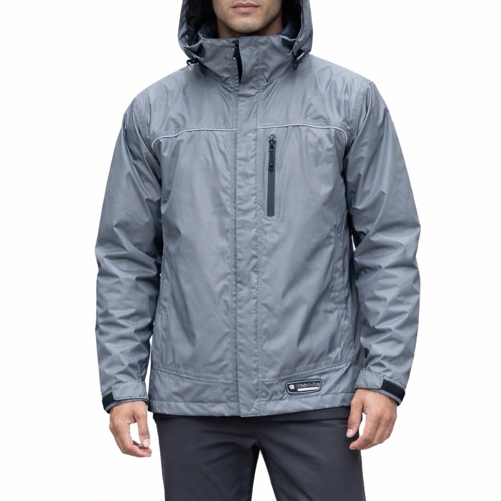 Wetskins Gray Hooded Raincoat